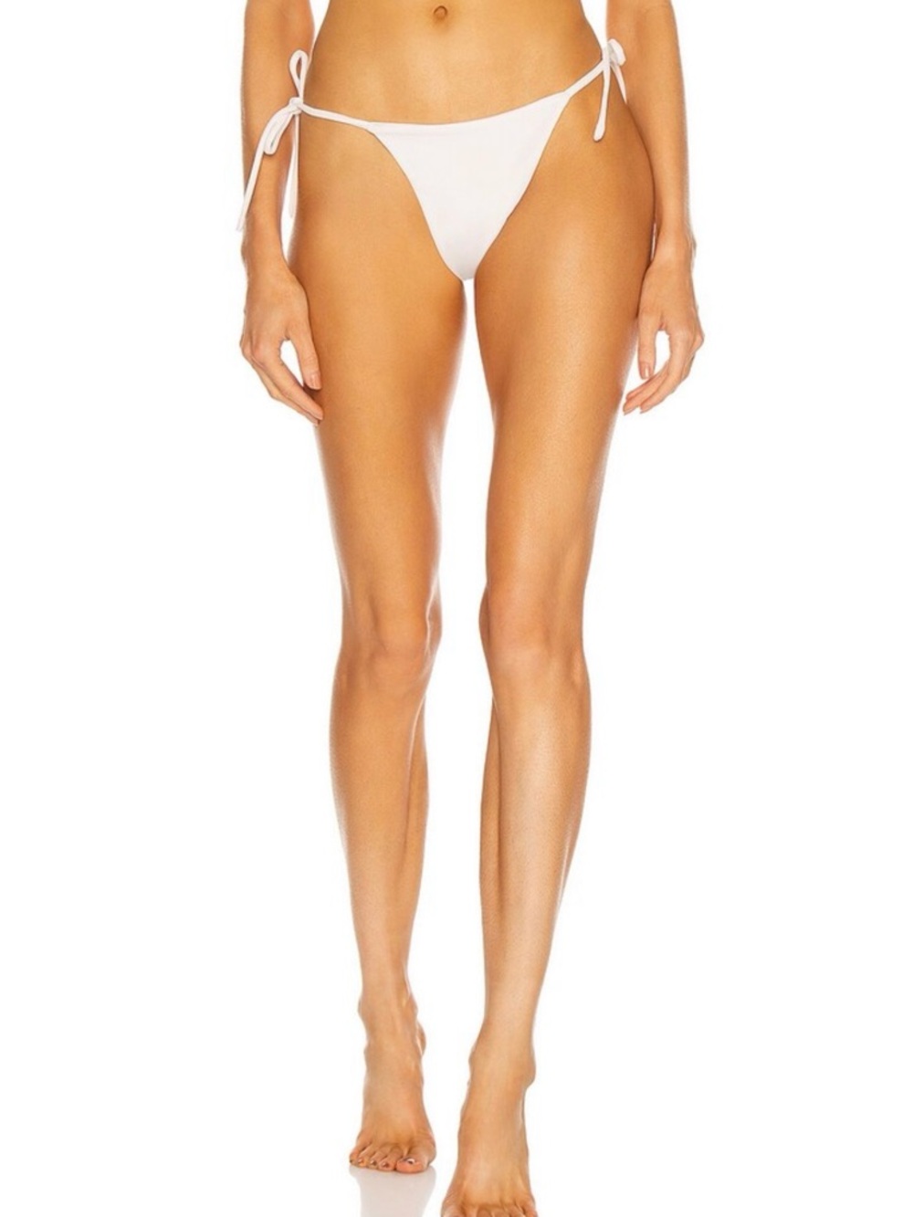 AEXAE Tyra Tie Side Bikini Bottom - White